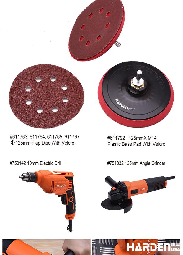 10 Pcs Flap Disc With Velcro