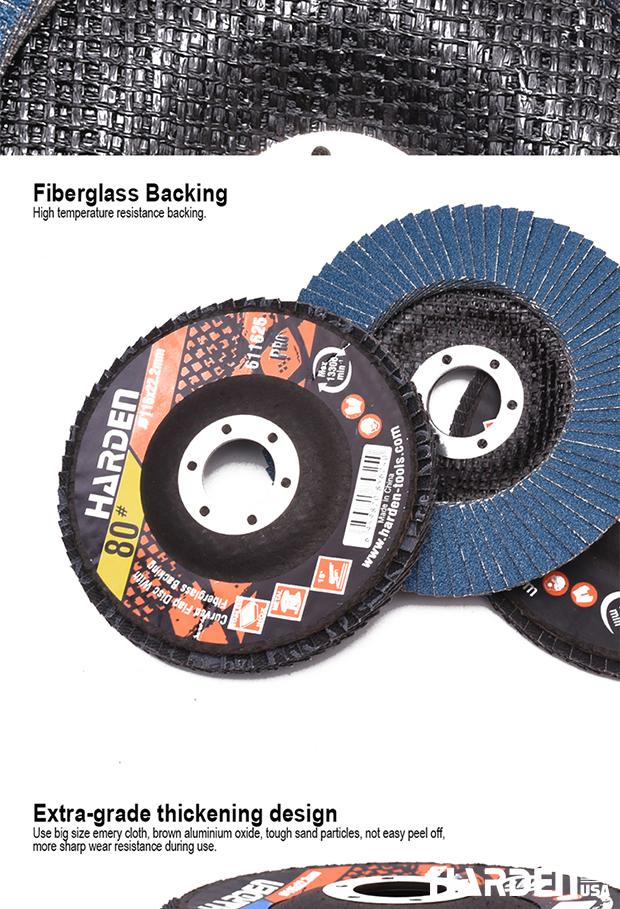 Flap Disc With Fiberglass Backing