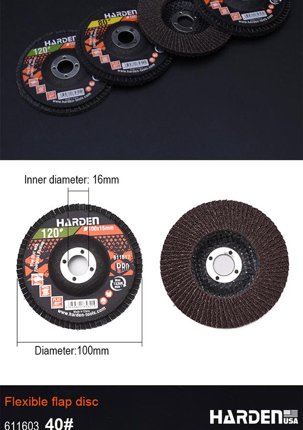 Curved Flap Disc With Fiberglass Backing