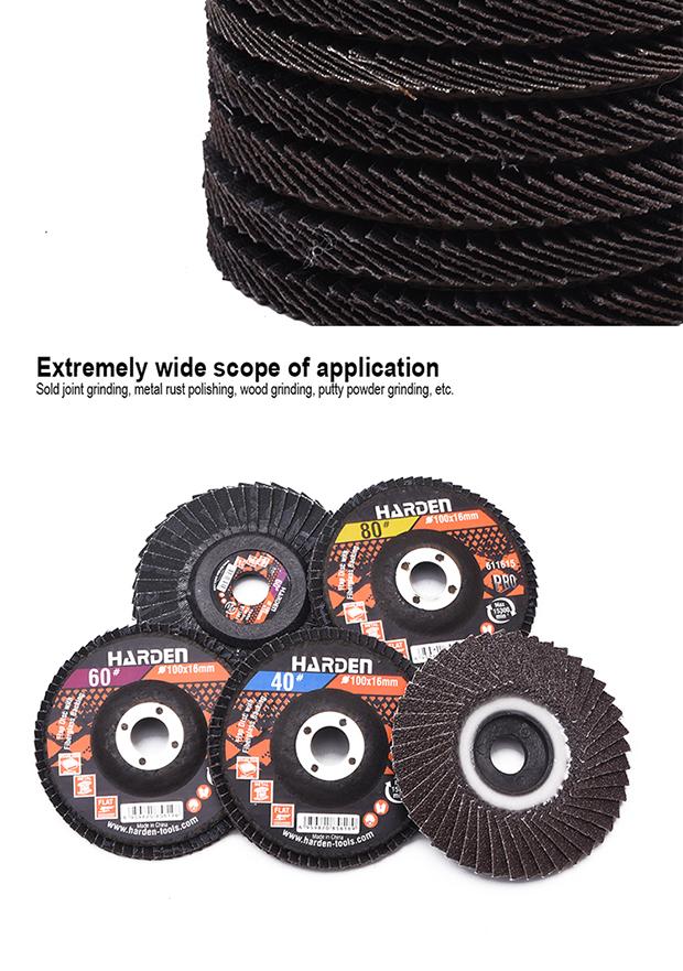 Curved Flap Disc With Fiberglass Backing