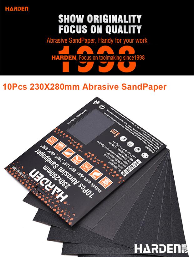10Pcs 230X280mm Abrasive Sanding Paper