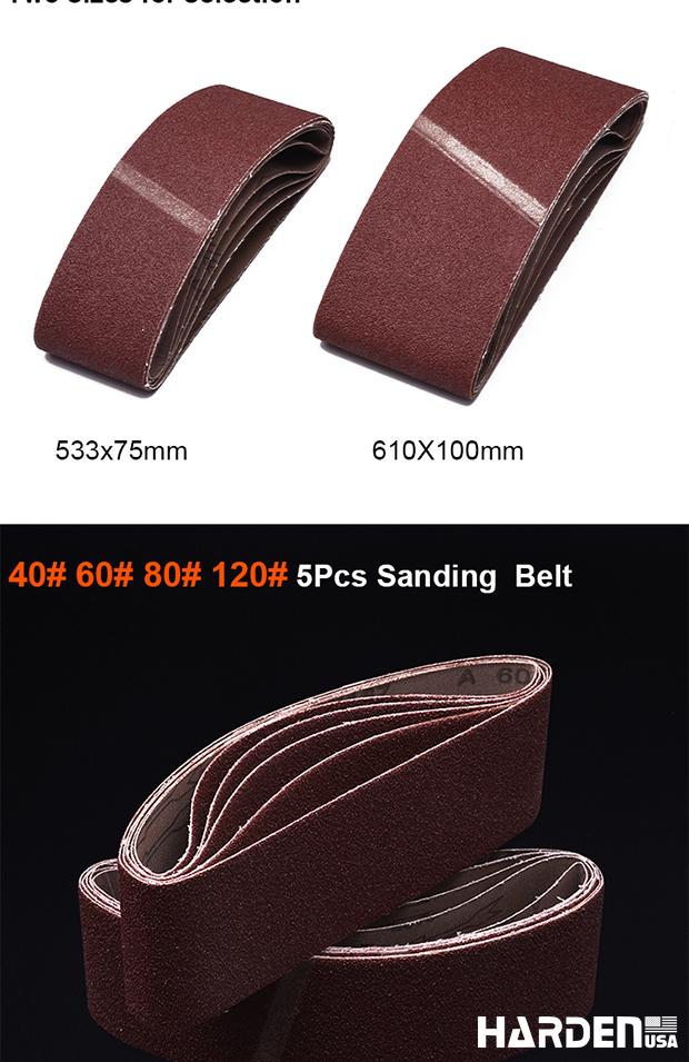 5Pcs Sanding Belt