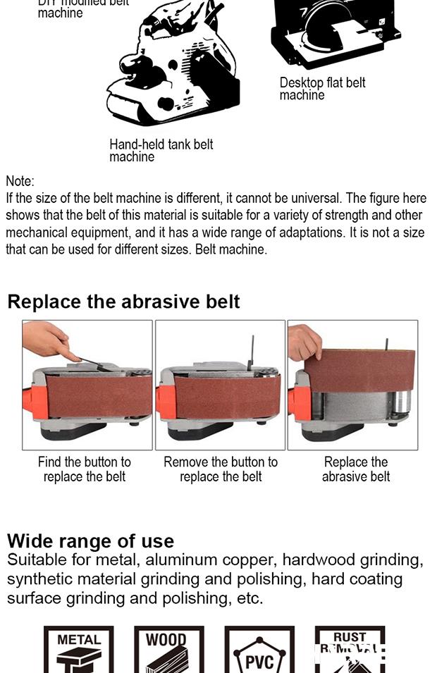 5Pcs Sanding Belt