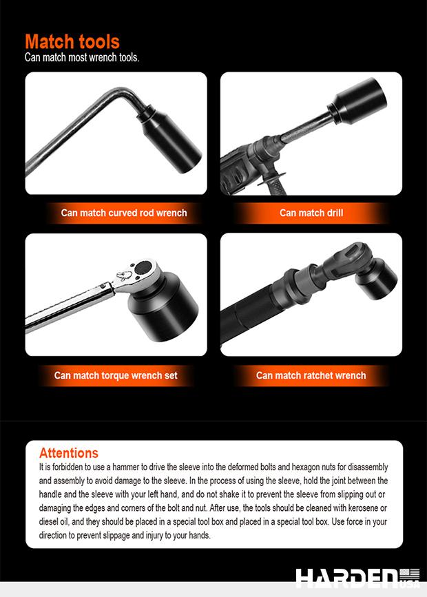 8mm-32mm 1/2" Impact Socket