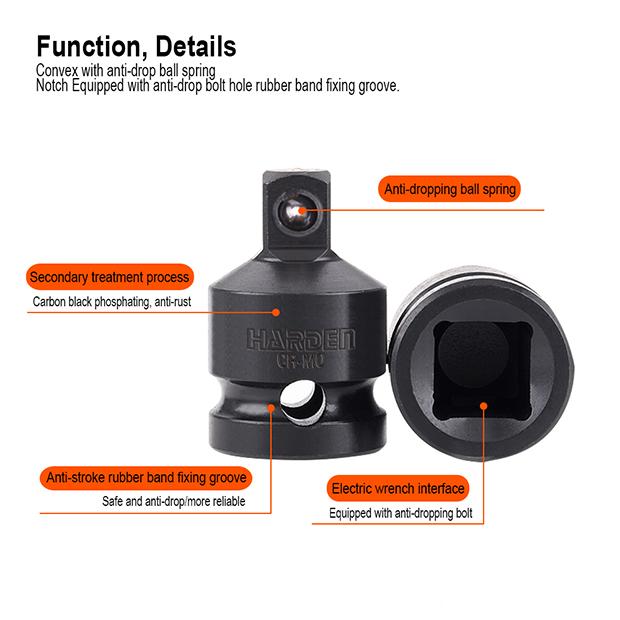 1/2"F x 3/8"M Impact Adaptor