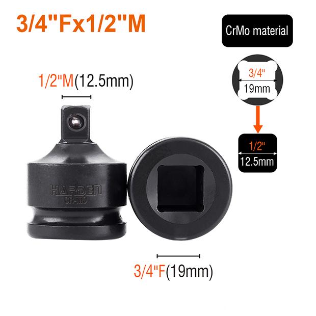 8Pcs 1/2" Impact Adaptor Set