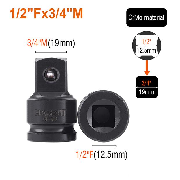 8Pcs 1/2" Impact Adaptor Set