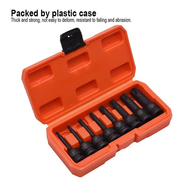 8Pcs 1/2" Impact Torx Bit Set