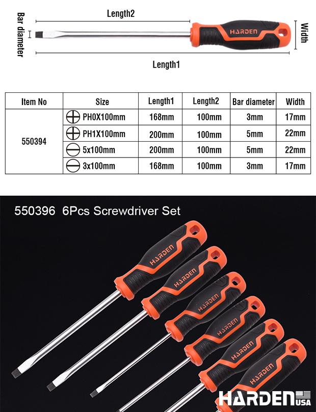 6Pcs Screwdriver Set