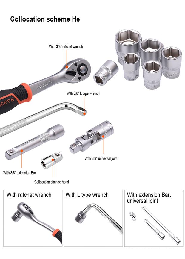 6-24mm 3/8" Hexagon Socket