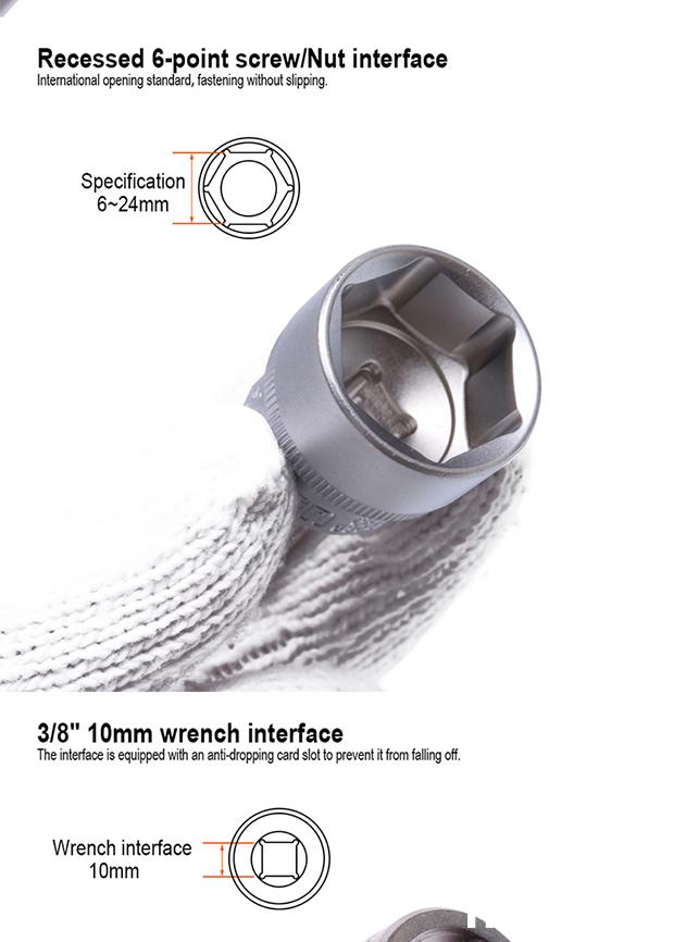 6-24mm 3/8" Hexagon Socket