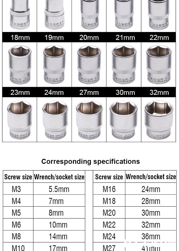 1/2" Hexagon Socket
