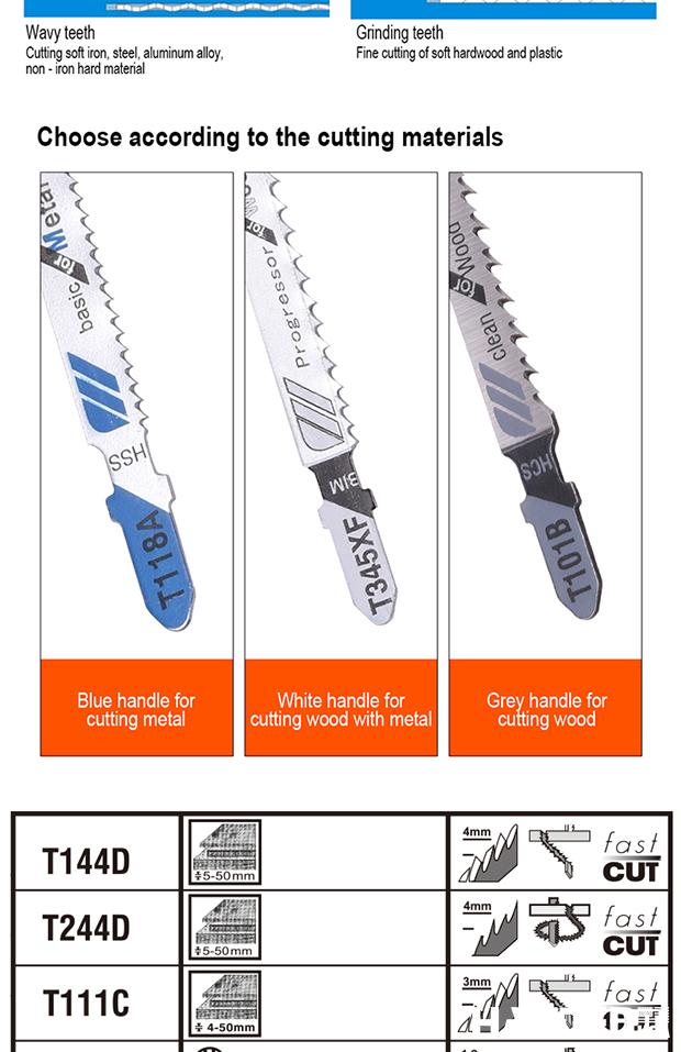 5Pcs Jig Saw Blade Set