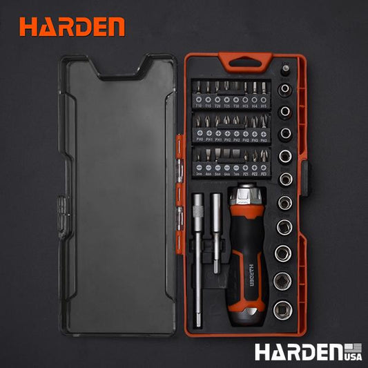 38Pcs Ratchet Screwdriver & Bits Set