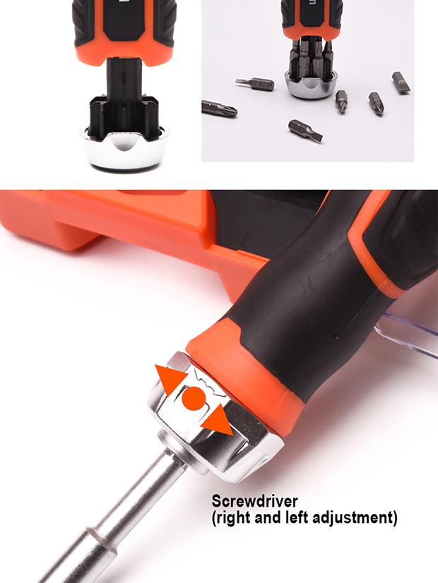 38Pcs Ratchet Screwdriver & Bits Set