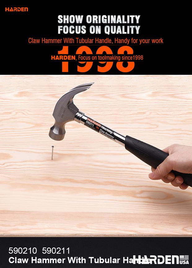 Claw Hammer with Tubular Handle