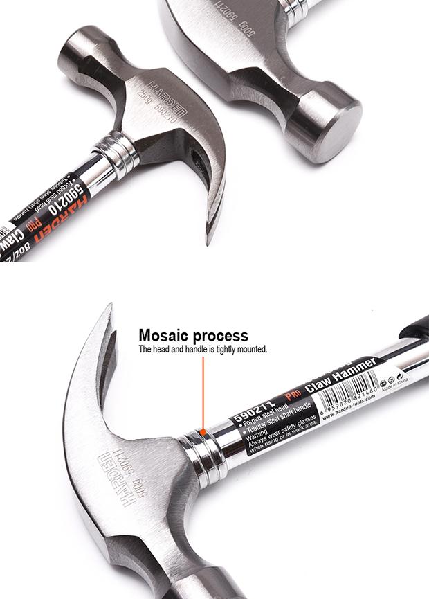 Claw Hammer with Tubular Handle