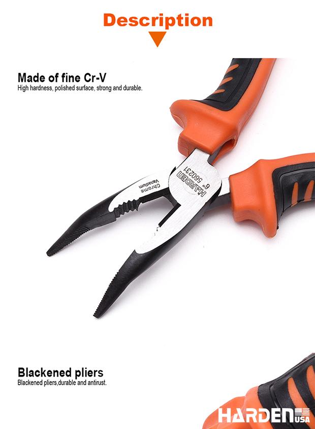 6" Pro Bent Nose Plier