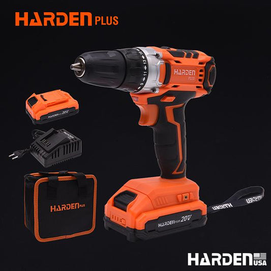 20V Cordless Drill (with 2pcs batteries and nylon bag）