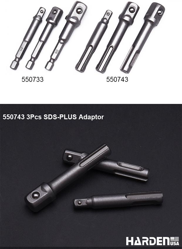 3Pcs SDS-PLUS Adaptor