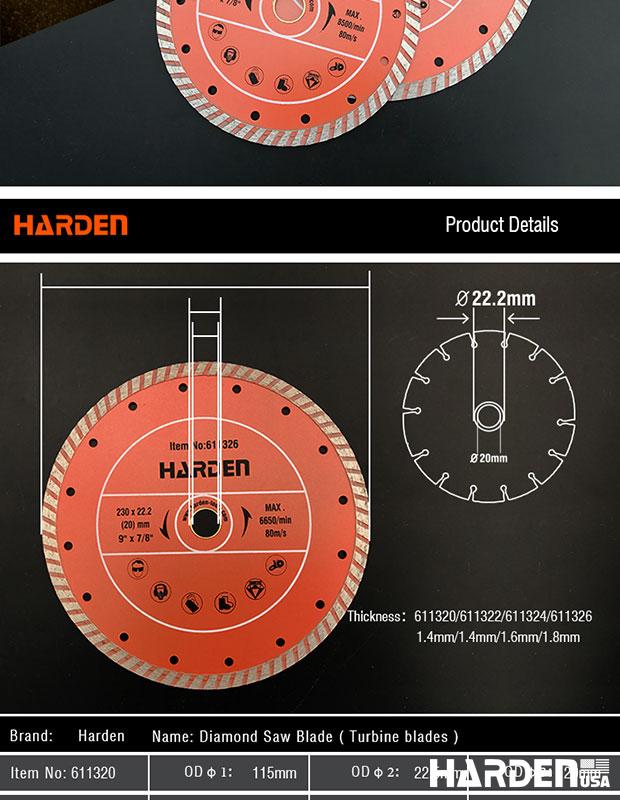 Diamond turbo blade