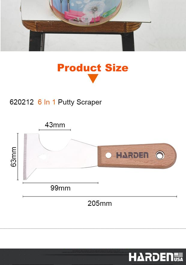 6 In 1 Putty Scraper