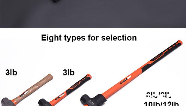 Sledge Hammer with Fiberglass Handle