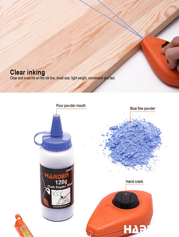 3Pcs Chalk Line Reel Set