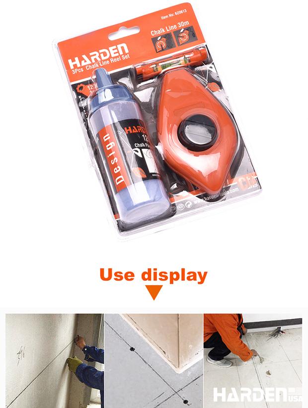 3Pcs Chalk Line Reel Set