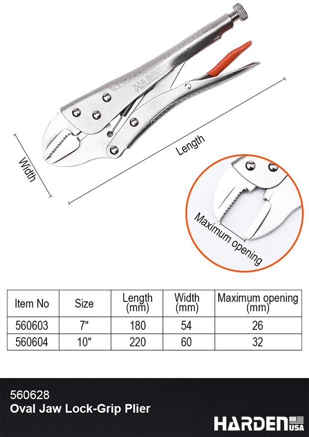 10" Oval Jaw Lock-Grip Plier