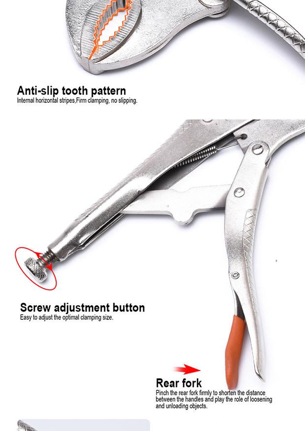 10" Oval Jaw Lock-Grip Plier