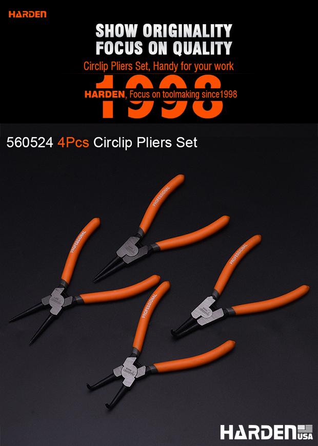 4Pcs 7" Circlip Pliers Set