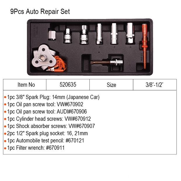 9Pcs Auto Repair Set