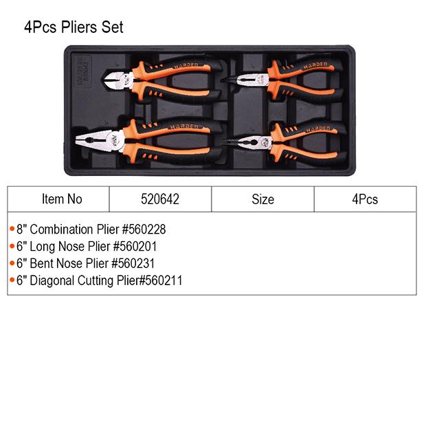 4Pcs Pliers Set