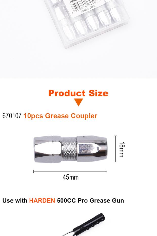 10pcs Grease Coupler
