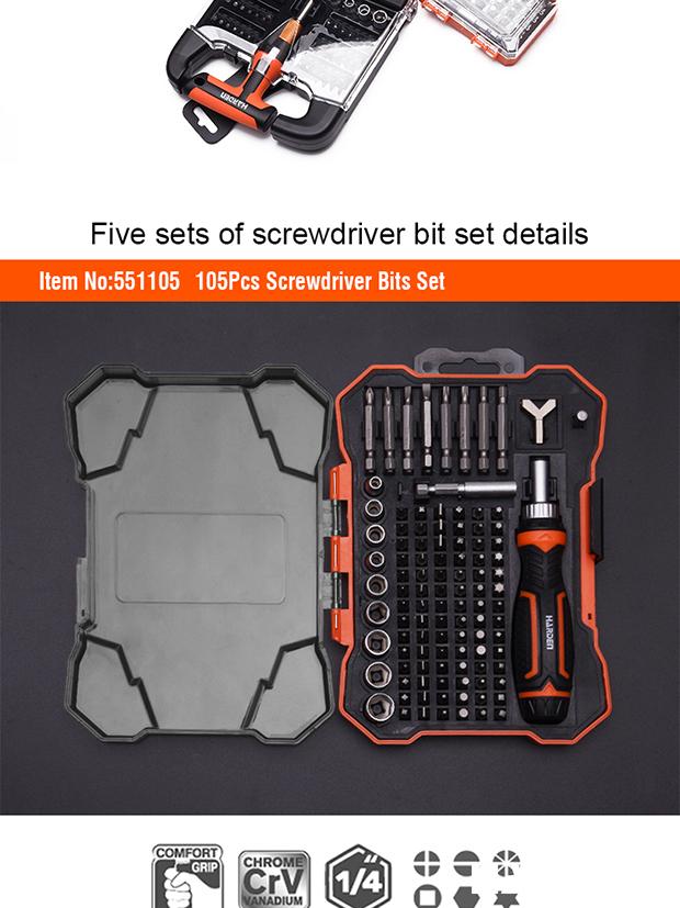 28Pcs Ratchet Screwdriver & Bits set