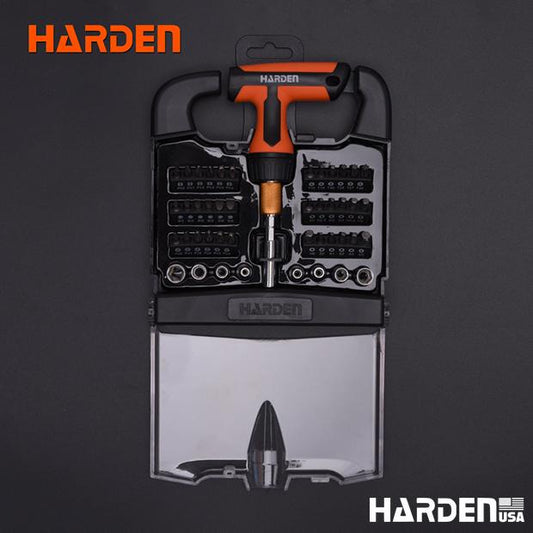 46Pcs Ratchet Screwdriver & Bits Set