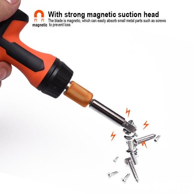 46Pcs Ratchet Screwdriver & Bits Set