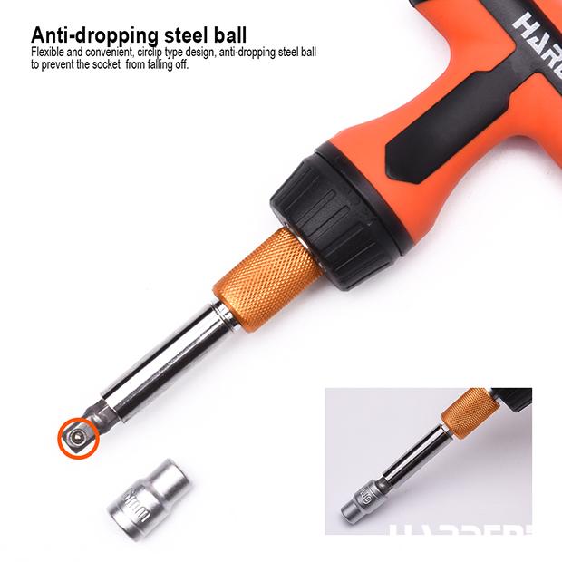 46Pcs Ratchet Screwdriver & Bits Set