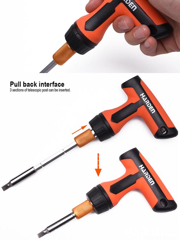 46Pcs Ratchet Screwdriver & Bits Set