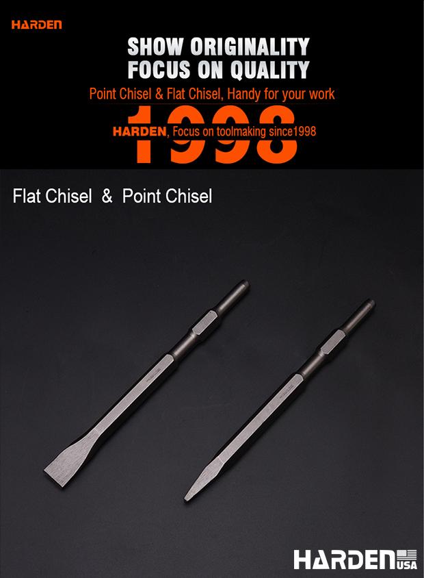 17X280mm Hex Point & Flat Chisel
