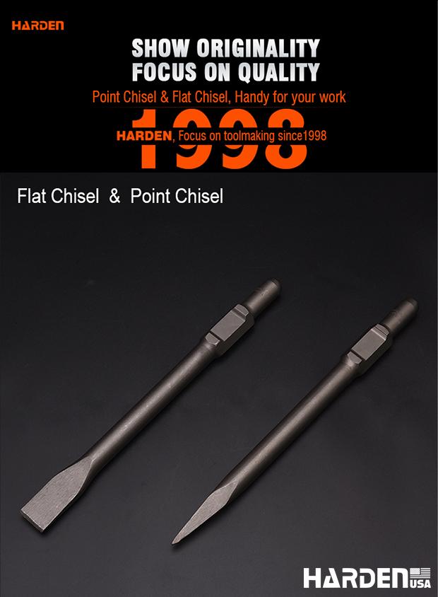 30X410mm Hex Point & Flat Chisel