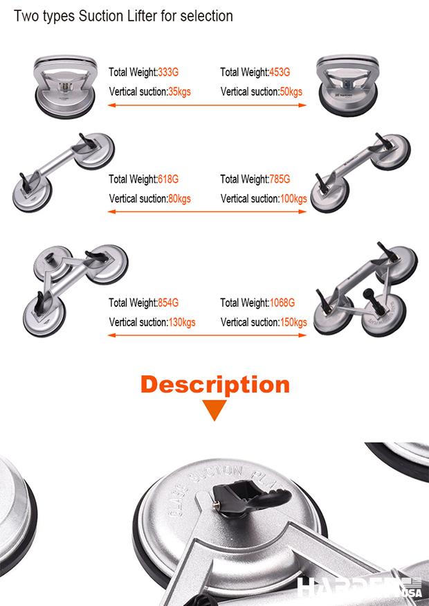 Triple Heads Suction Lifter