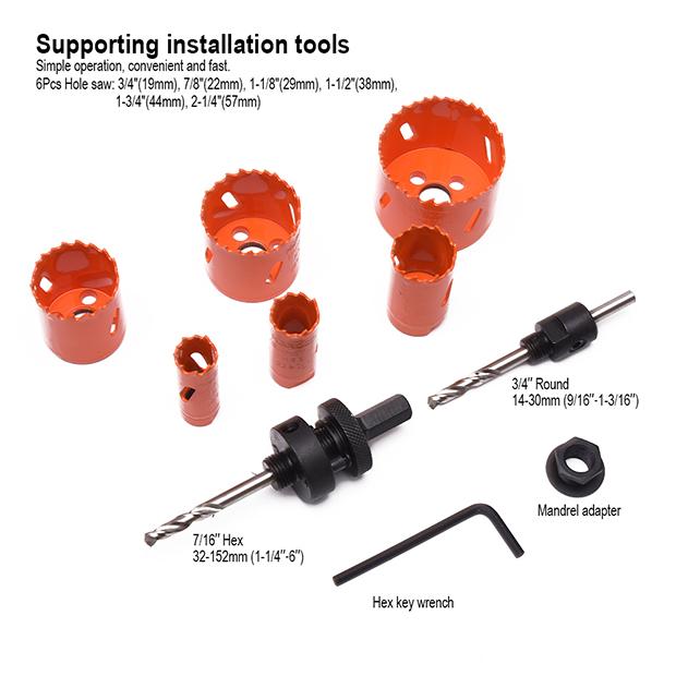 10Pcs HSS Bi-Metal Hole Saw Set