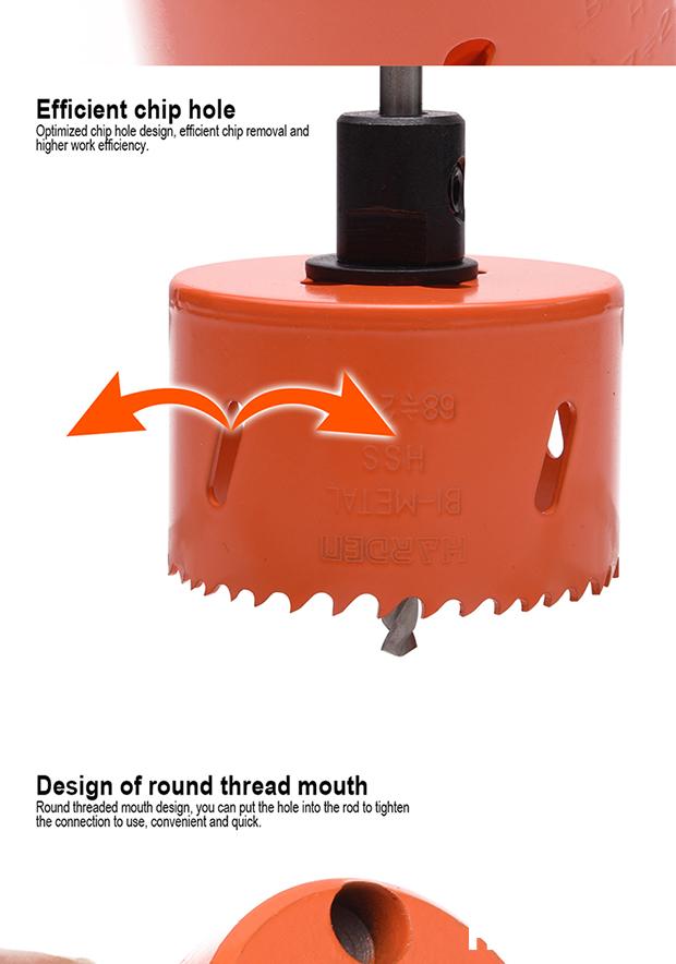 10Pcs HSS Bi-Metal Hole Saw Set