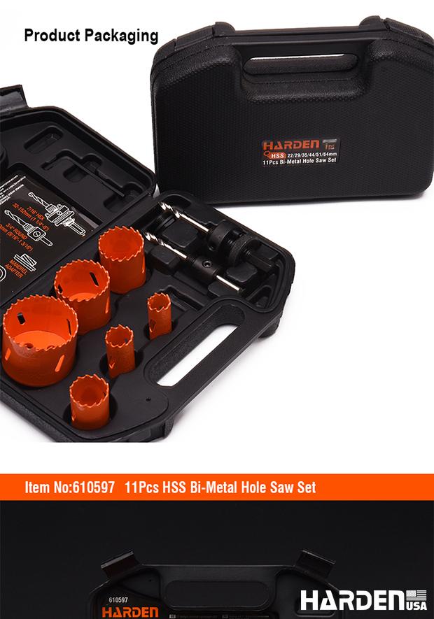 10Pcs HSS Bi-Metal Hole Saw Set