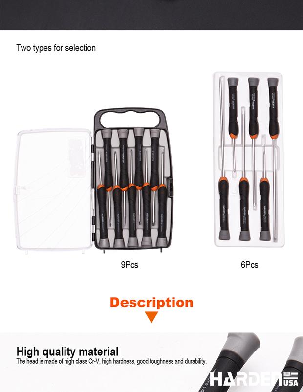 9Pcs CR-V Precision Screwdriver Set