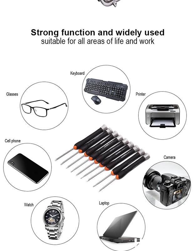 9Pcs CR-V Precision Screwdriver Set