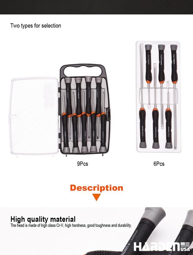 6Pcs CR-V Precision Screwdriver Set