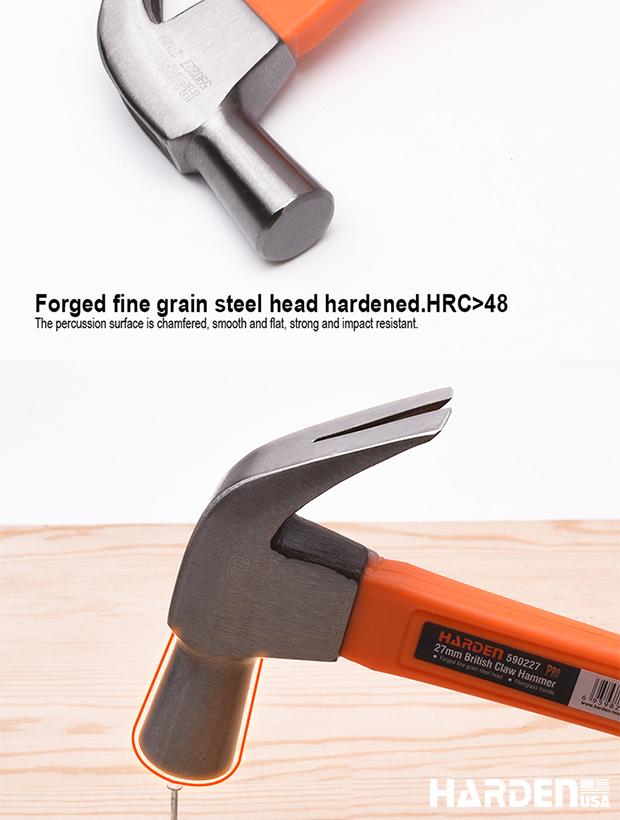 27mm British Claw Hammer with Fiberglass Handle